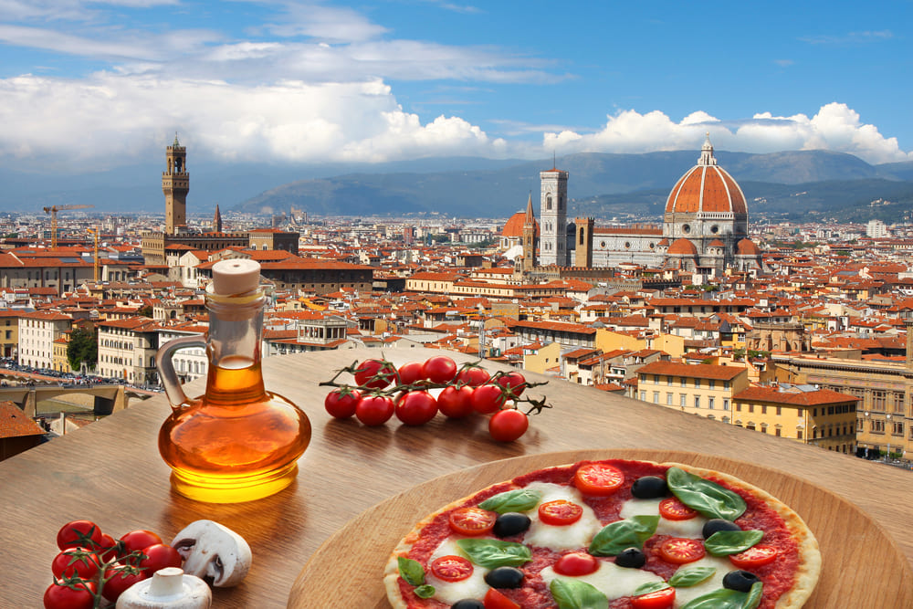 Cathedral view Pizza Florence Tuscany 1