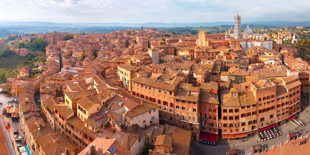 Panoramic view Siena Tuscany 2