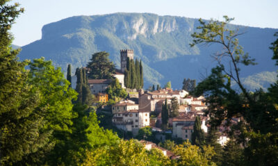View of Barga Lucca Tuscany