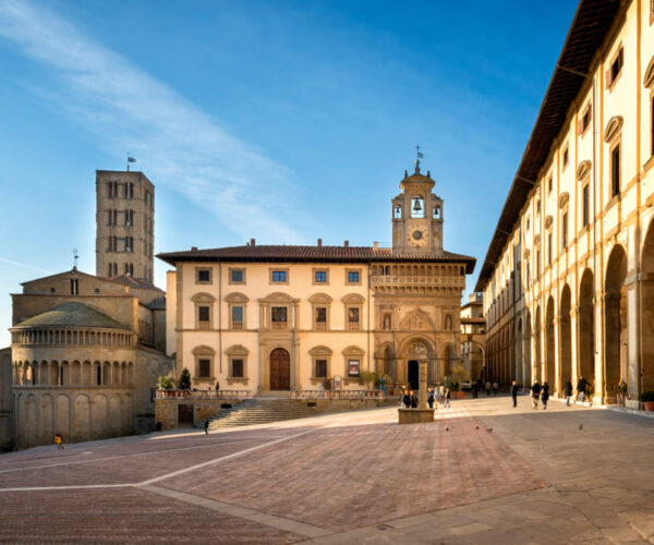 Main Square Arezzo Tuscany