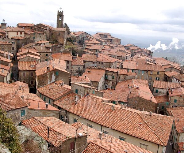 Piancastagnaio panorama, Tuscany