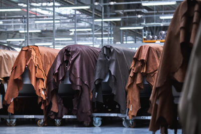 Tanning process of leather 